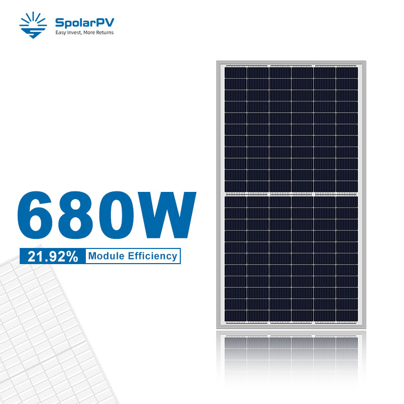 660W Full Black Solar Panel for Commercial Use