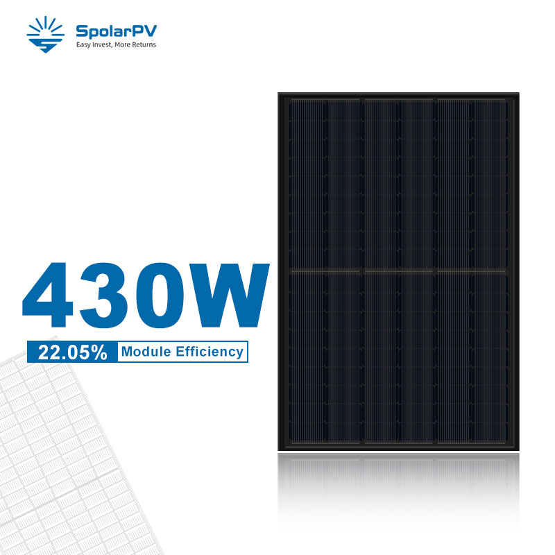 SPV445-TM10-108 420–445 W ultraschwarzes TOPcon-Solarpanel