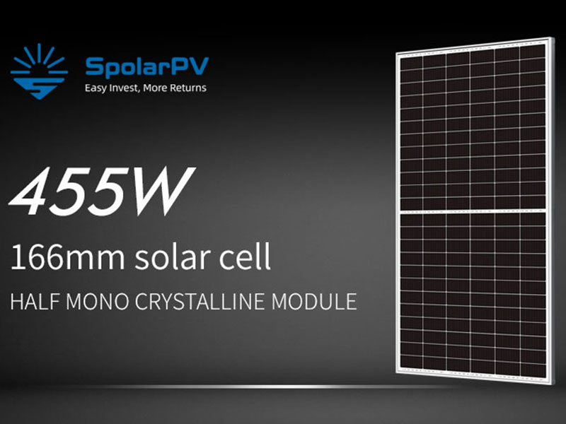 166mm Solarmodul 455W im EU-Lager