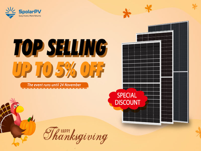 Lager-Solarmodule-Thanksgiving-Aktion