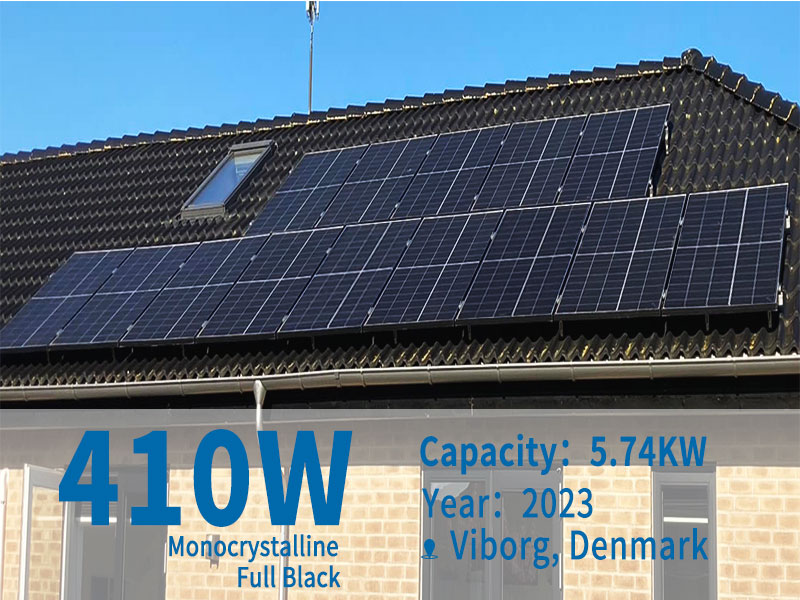 SpolarPVs 5,74-kW-Solarfallstudie auf dem Dach in Viborg, Dänemark