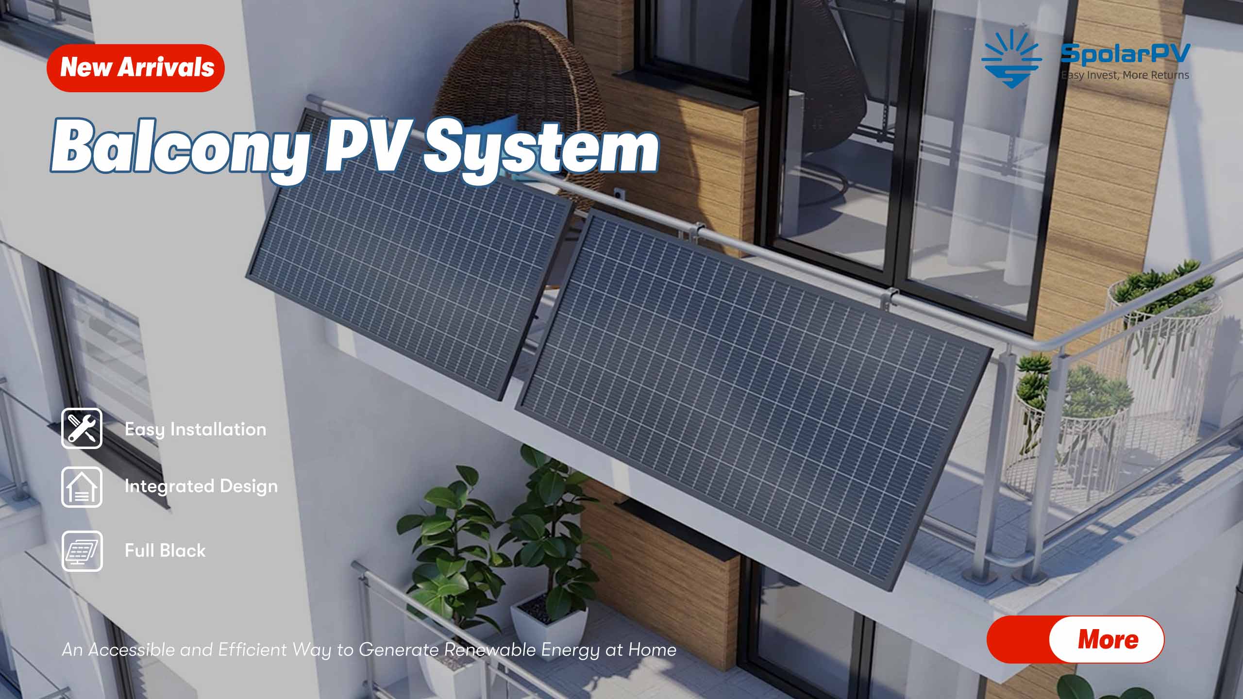 Spolarpv-Balkon-PV-System